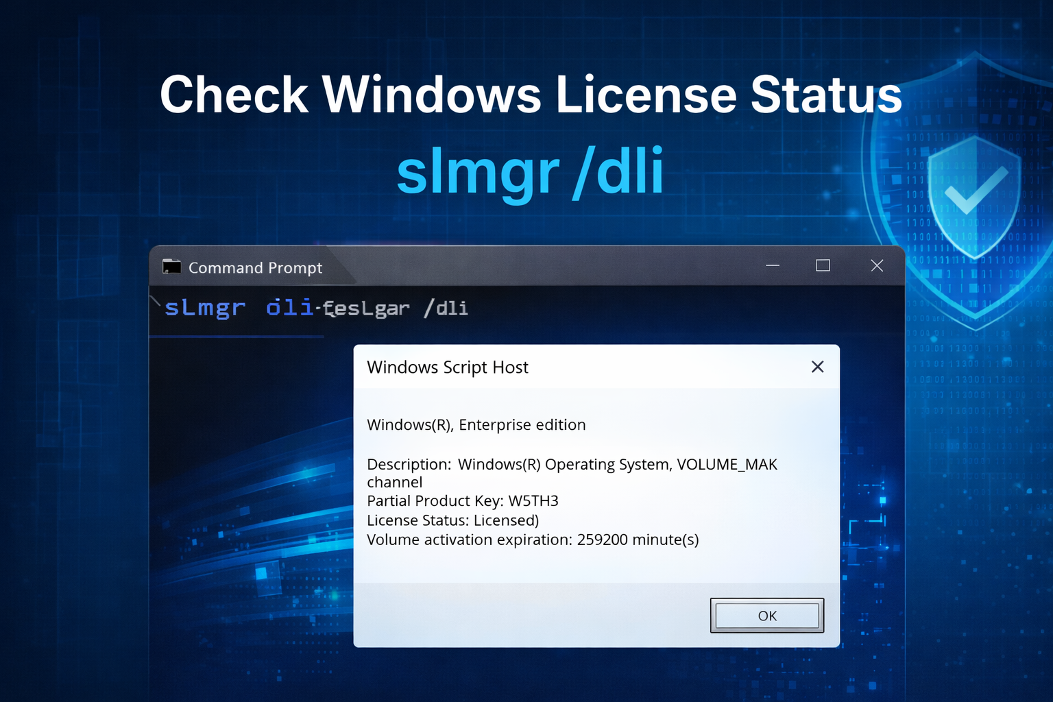 Check Windows License Status Instantly