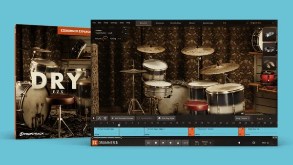 Toontrack Dry EZX v1.0.0 – Natural & Tight Drum Sound Library for EZdrummer & Superior Drummer