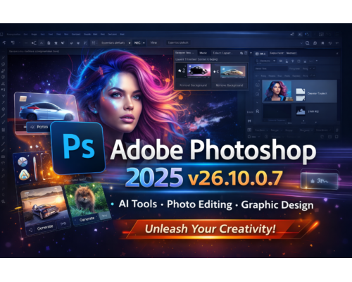 Adobe Photoshop 2025 v26.10.0.7 – Powerful AI Photo Editing & Graphic Design Software