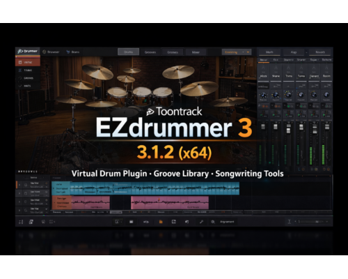 Toontrack EZdrummer 3.1.2 (x64) – Powerful Virtual Drum Plugin for Music Production