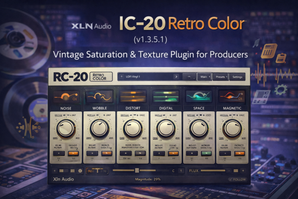 XLN Audio RC-20 Retro Color v1.3.5.1 – Vintage Saturation & Texture Plugin for Producers